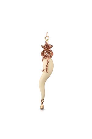 ciondolo a forma di corno beige Angela Puttini Gioielli | CL1719QBEIGE